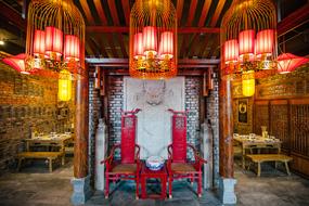 red lantern china landscape