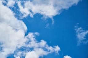 photo of blue cloudy sky on wallpaper