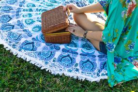 Aesthetic Picnic woman