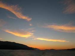 Cruise at Sunset on Alaska