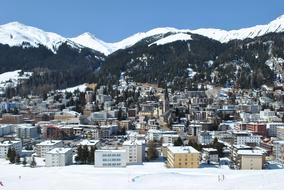 Davos Switzerland at winter