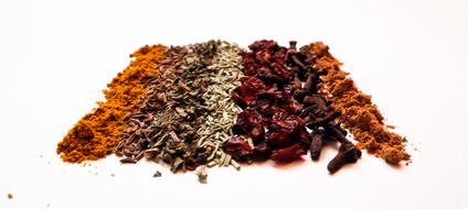 colored dried spices
