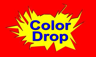 drawing of digital printing color drop