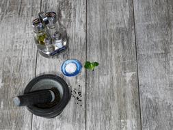 salt on the table