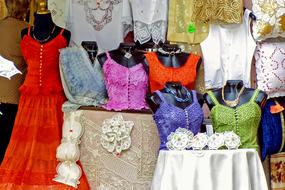 Women's colored dresses on the market