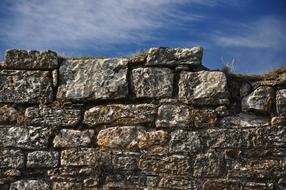 stone wall near Lake Dusia