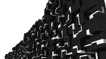 Black And White blocks, Wallpaper