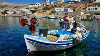 boat cargo at sea