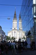 Linz Mirroring Church