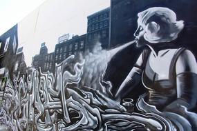 Graffiti Art Street Spray drawing