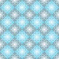 white light blue tile flowers