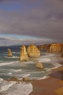 cliffs mountains sea view