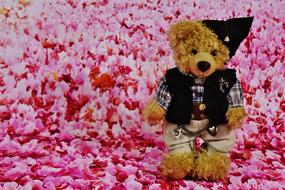 pink bear flower costume