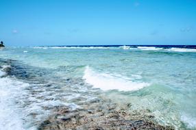 Maldives Island Blue sea view