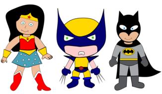 superheroes drawing for kids