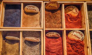 spices in a box