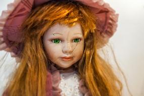 Doll Baby red hair face