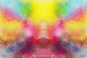 background art abstract watercolor pink yellow blue