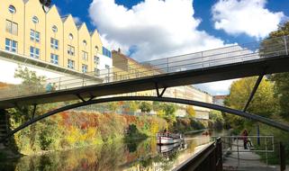 bridge over Karl Heine's canal, Leipzig