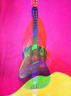 guitar music art decoration