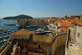 landscape of Walls in Dubrovnik City