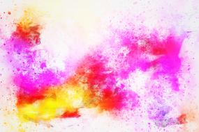 background art abstract watercolor pink yellow