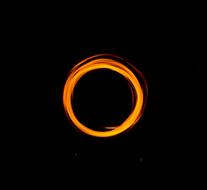 orange black circle