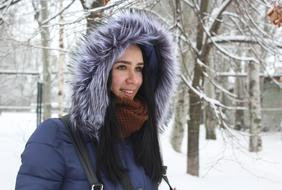 Dnieper Winter snow Girl