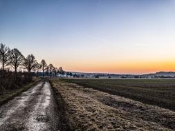Sunset in Winter view