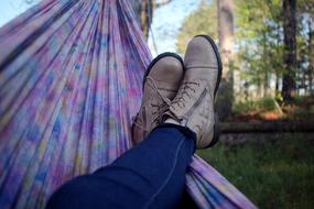 Hammock relax person