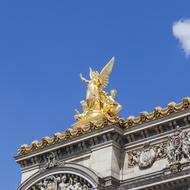 golden figure on the roof