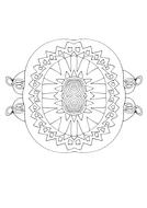 adult vmeditation coloring page drawing