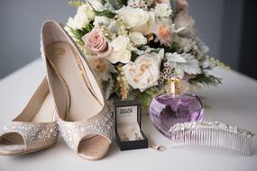 ring shoes shoes perfume bouquet