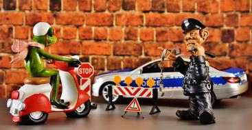Vespa Roller Police