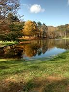 water fall lake