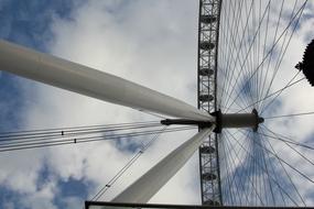 London Eye Attraction Low Angle