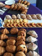 sweet delicious baked goods on display