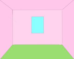 empty pink room plan