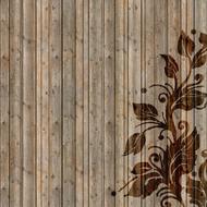 background for scrapbooking, flowers at wood