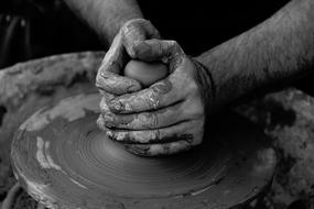 Art Clay Pottery hands