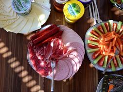meat dinner with vegetables