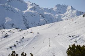 white snow beautiful mountains