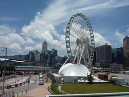 observation wheel landscape panorama