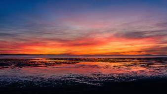 Arcachon Basin Sunset view