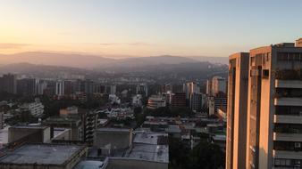 Caracas Building sunset