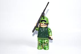 green soldier toy