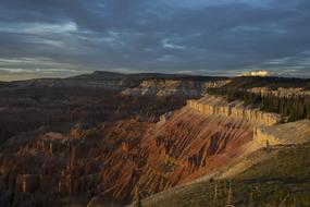 Sunset over Scenic national park Landscape