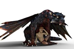 Dragon Fire and Boy 3d