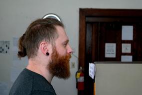 Male Hipster Beard red