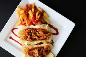 fried potato sandwiches